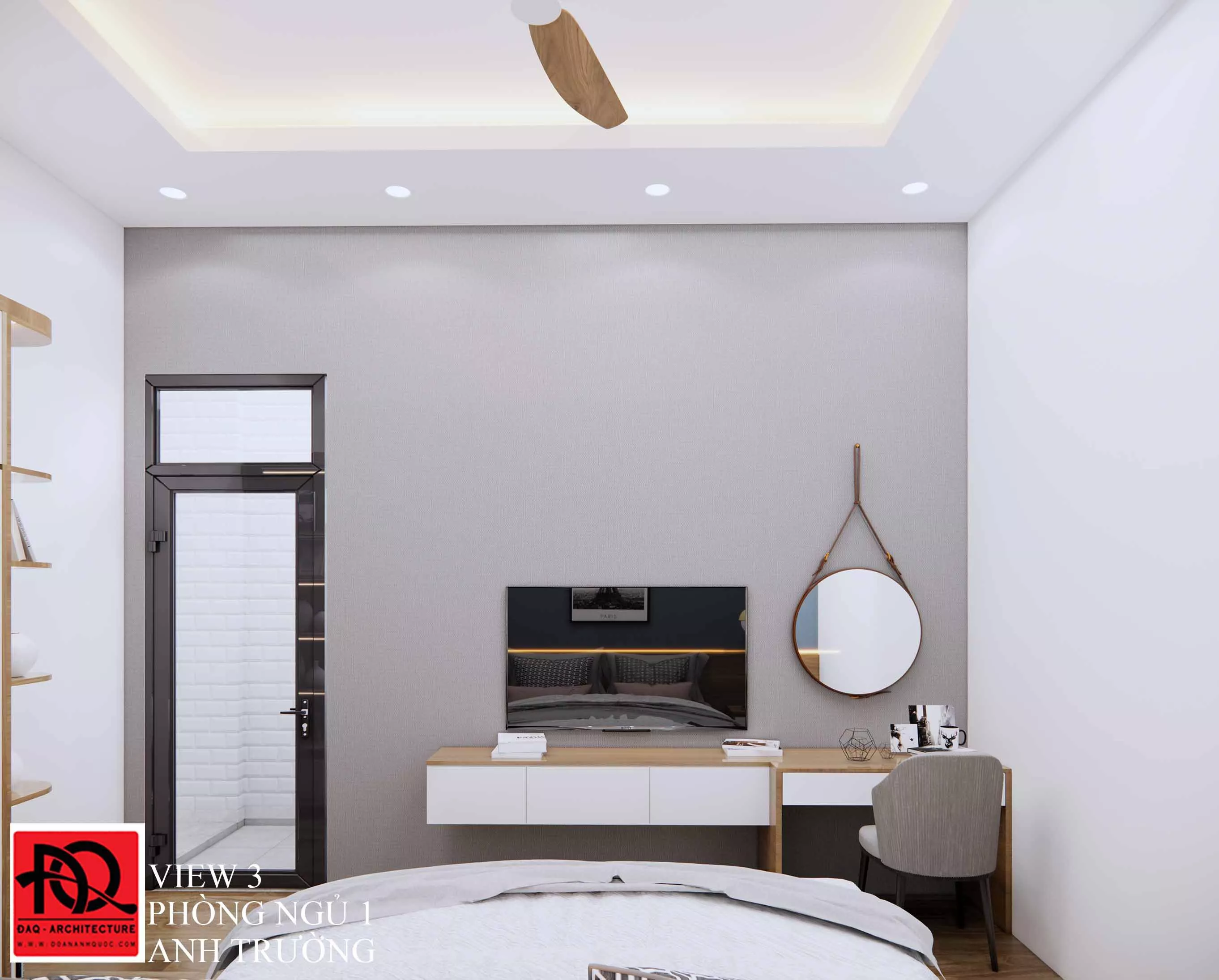 Xây nhà trọn gói Phan Thiết nhà phố đơn giản hiện đại 5x14m 800 triệu